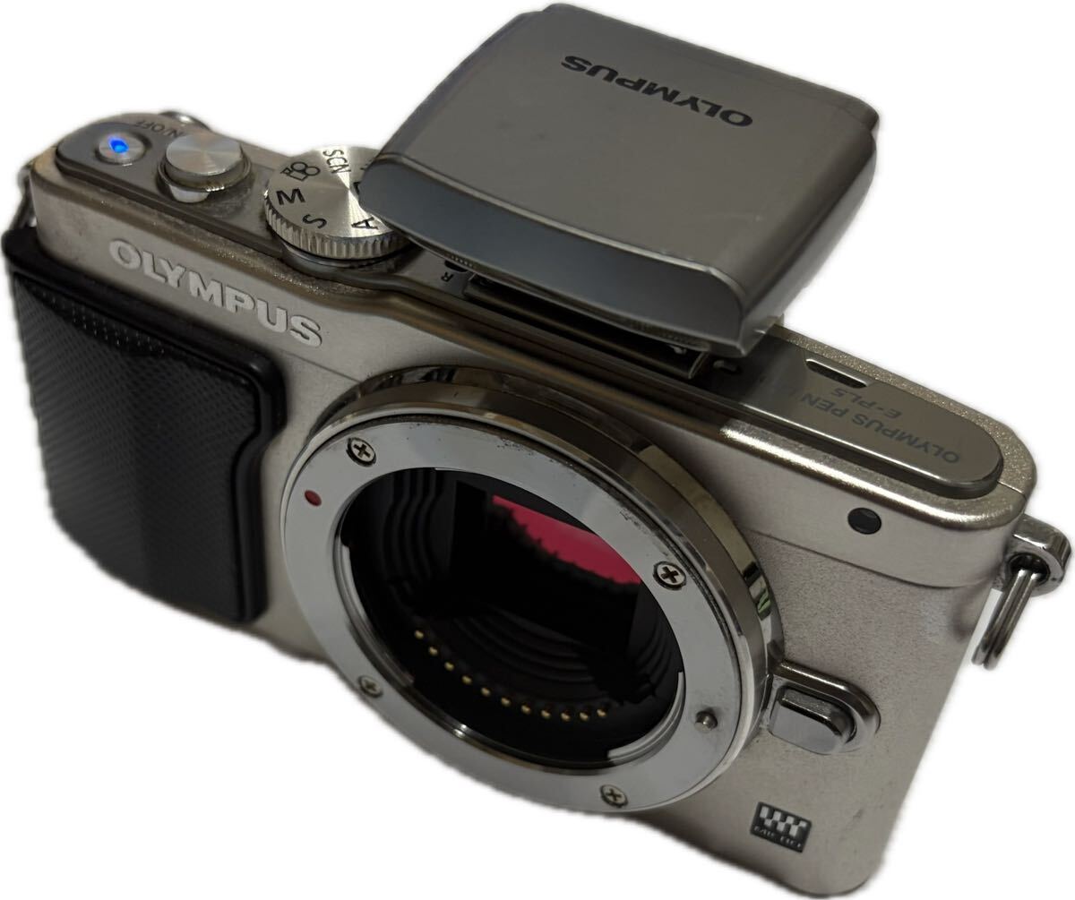 ★美品★ ストロボ付 オリンパス OLYMPUS PEN Lite E-PL5 ボディ #32590064