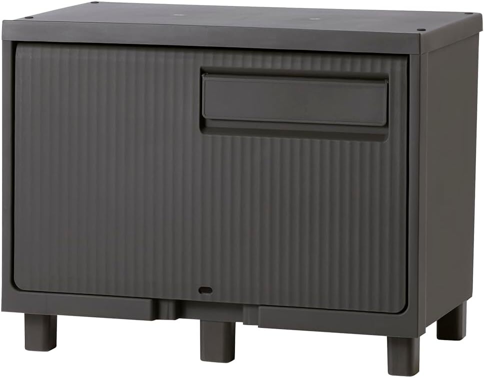 新品☆宅配ボックス 屋外 防水 置き配ボックス【容量 58L】【幅60×奥行37×高さ47cm】ダークグレー送料無料