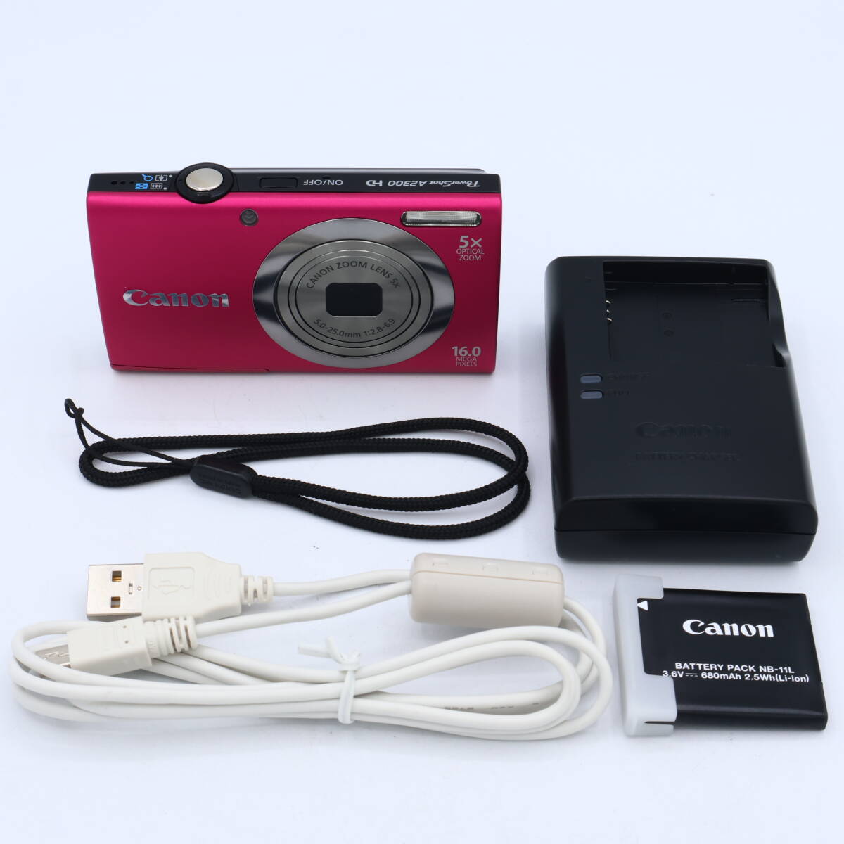Canon キヤノン デジタルカメラ PowerShot A2300 レッド 光学5倍ズーム 約1600万画素 PSA2300(RE) #260723_46106400720