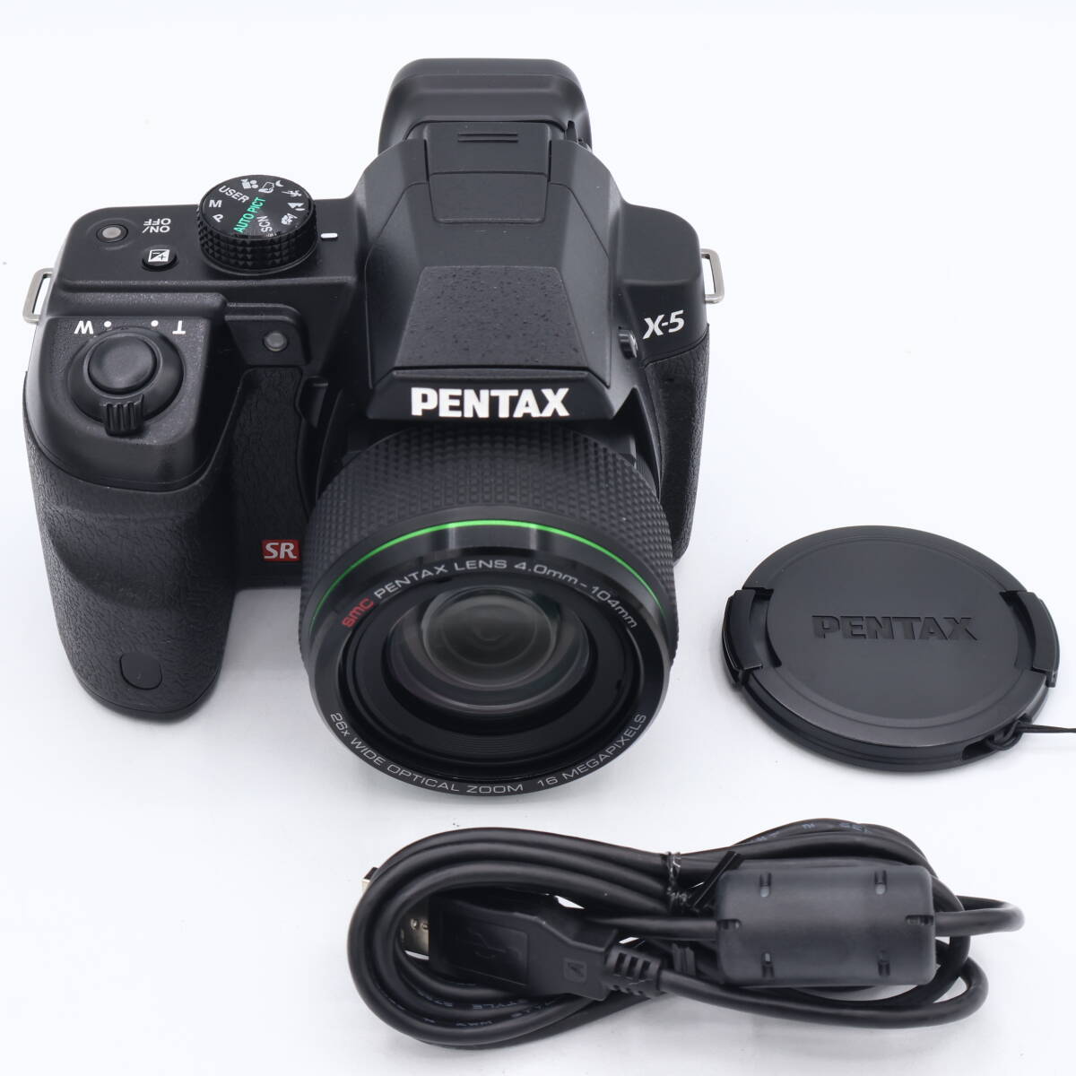 PENTAX ペンタックス X-5 クラシックブラック 1,600万画素 超広角-超望遠ズームレンズ 単3型電池仕様 #260725_9202547