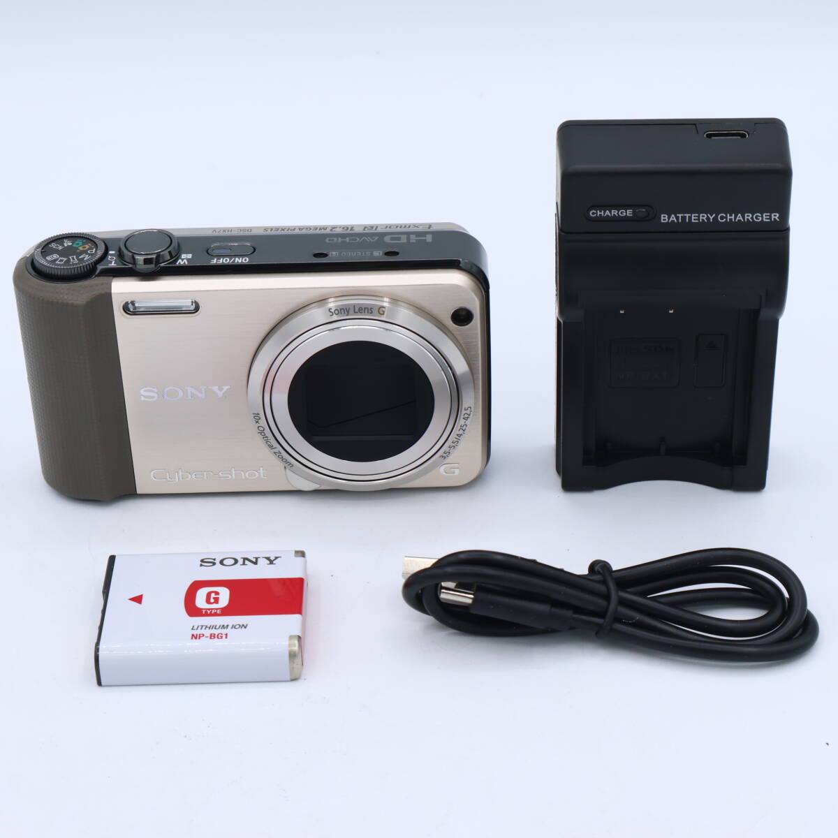 ソニー SONY デジタルカメラ Cybershot HX7V 1620万画素CMOS 光学x10 ゴールド DSC-HX7V/N　#260718_42443