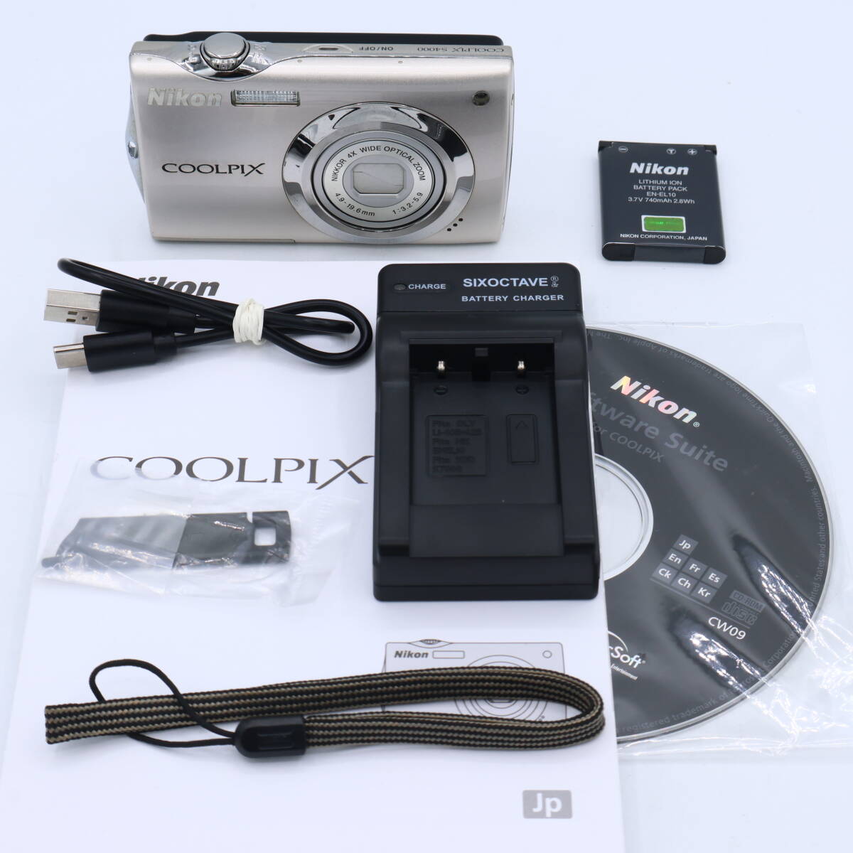 Nikon ニコン デジタルカメラ COOLPIX (クールピクス) S4000 シャイニーシルバー S4000SL #260718_20005297