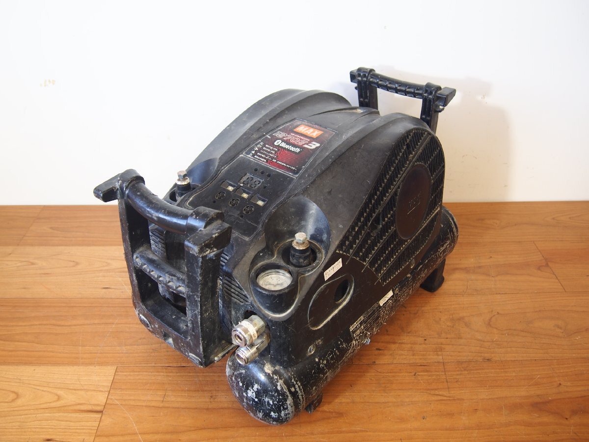 ☆【2T0715-5】 MAX マックス エアコンプレッサ AK-HL1270E3 100V ブラック ジャンク