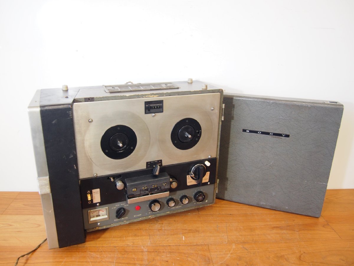 ☆【2H0724-13】 SONY ソニー Tapecorder model 601 100V テープコーダー オープンリールデッキ 通電OK 真空管 昭和レトロ ジャンク