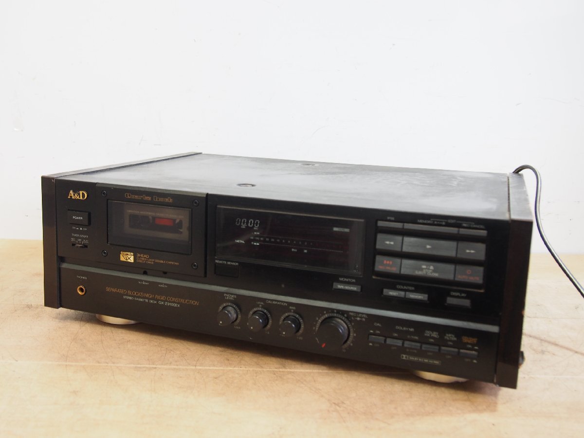 ☆【1T0717-35】 AKAI アカイ ステレオカセットデッキ GX-Z9100EX 100V A&D 通電OK 音響機器 ジャンク
