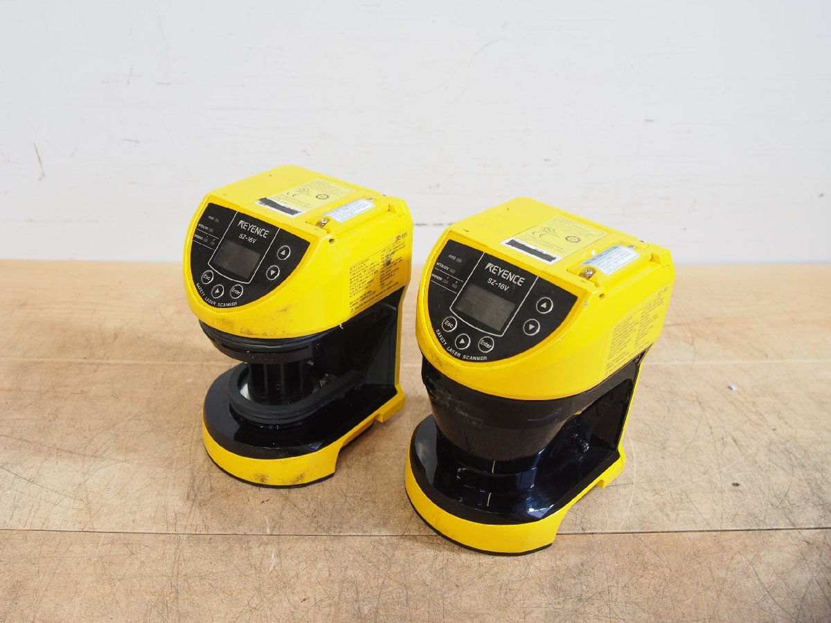 ☆【1T0708-9】 KEYENCE キーエンス セーフティレーザースキャナ SZ-16V 24V 2台セット ジャンク