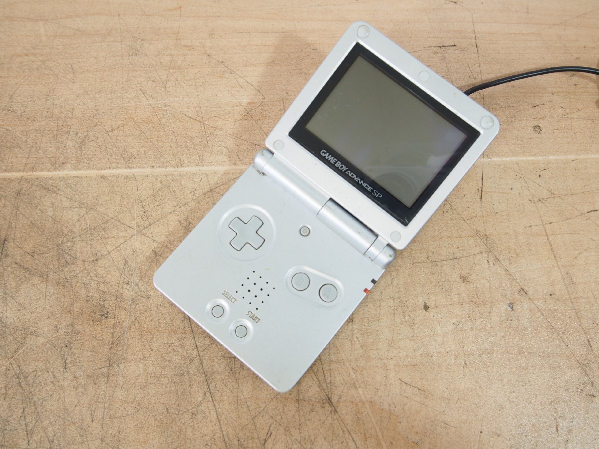 ☆【2T0729-9】 Nintendo ニンテンドー GAMEBOY ADVANCE SP AGS-001 100V シルバー ジャンク
