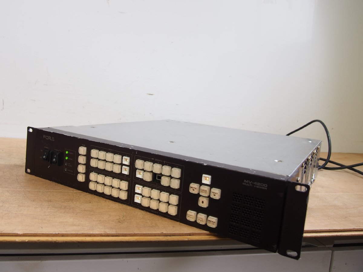 ☆【2T0807-21】 FOR.A 朋栄 MV-4200 100V マルチビューワ 通電OK ジャンク