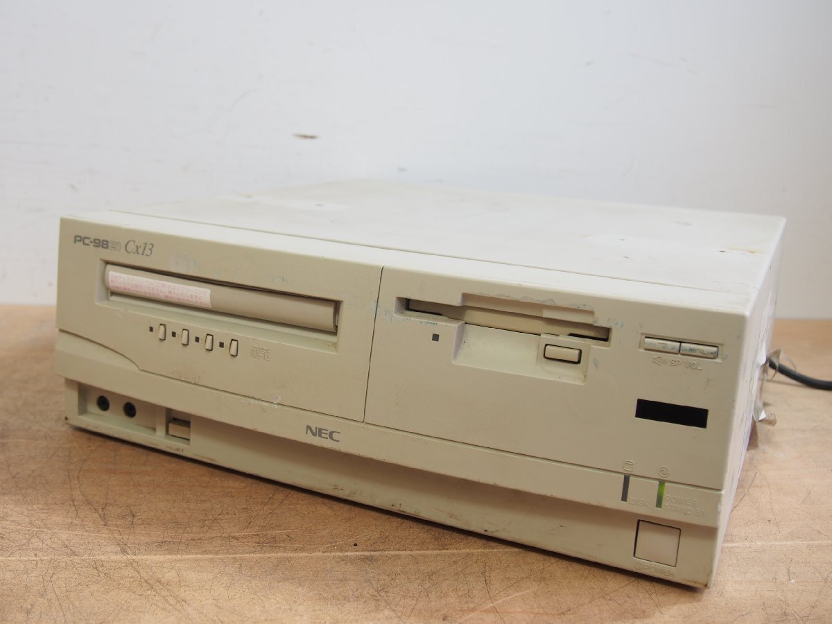 ☆【2T0728-23】 NEC エヌイーシー パーソナルコンピュータ PC-9821 Cx13 100V 通電OK デスクトップ 旧型PC ジャンク