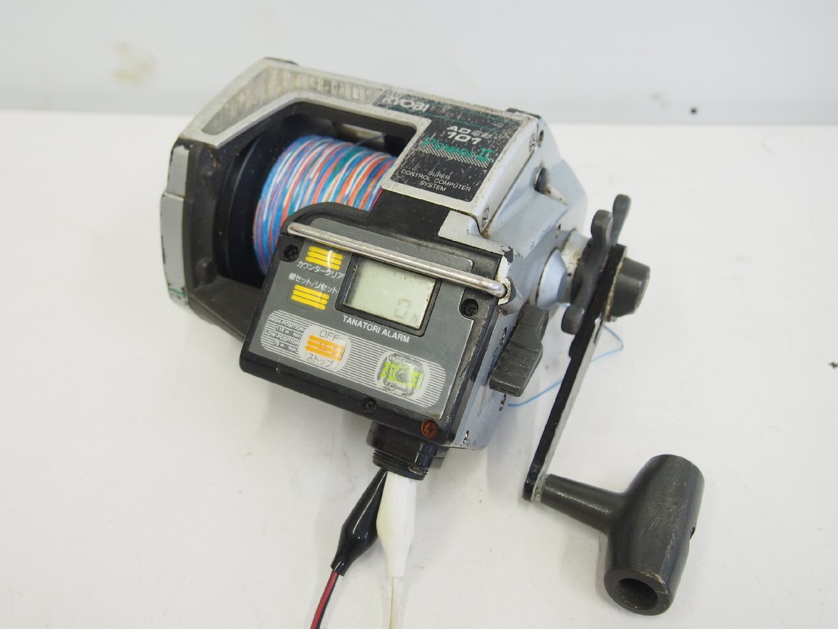 ☆【2T0805-24】 RYOBI リョービ 電動リール AD電動101 Power II 釣具 通電OK ジャンク