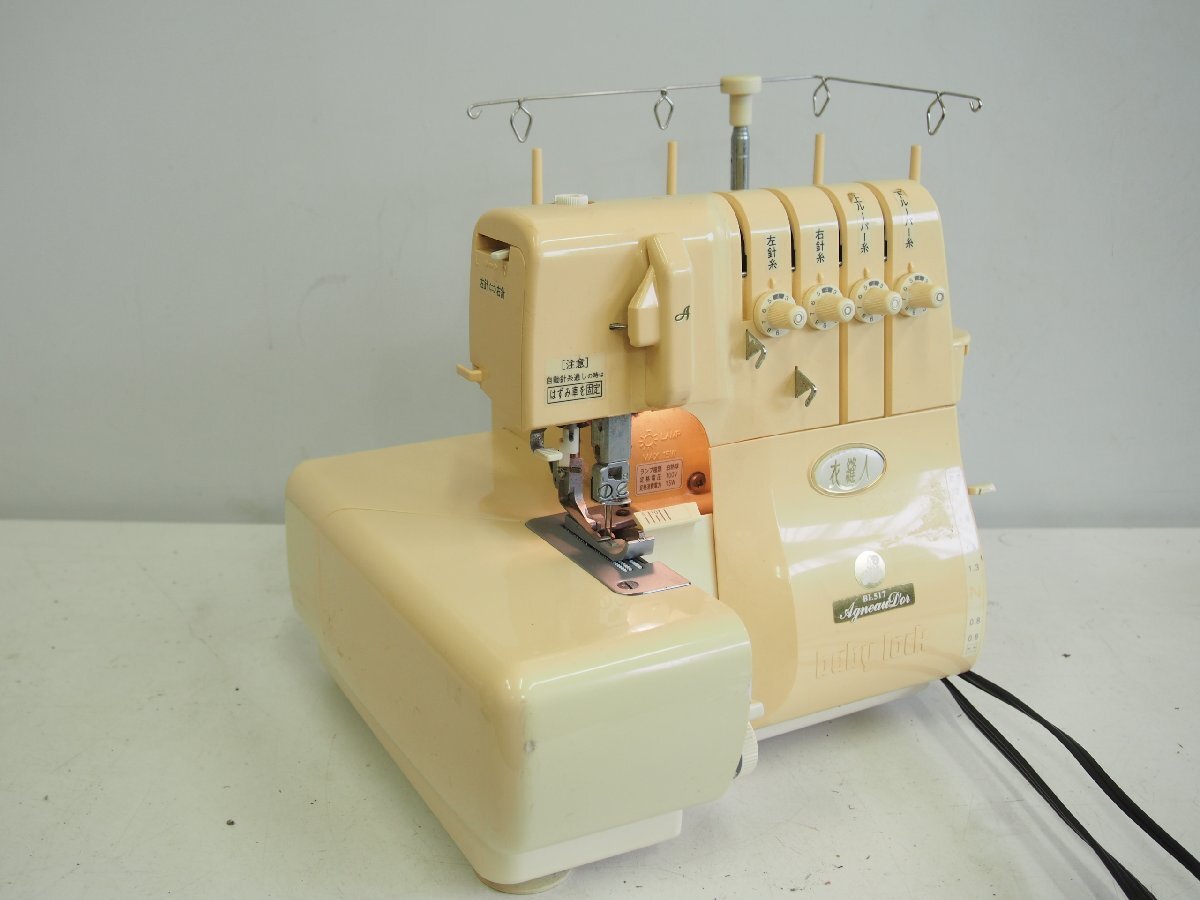 ☆【2T0728-29】 JUKI ジューキ ロックミシン BL517 100V ハンドメイド babylock 衣縫人 ジャンク