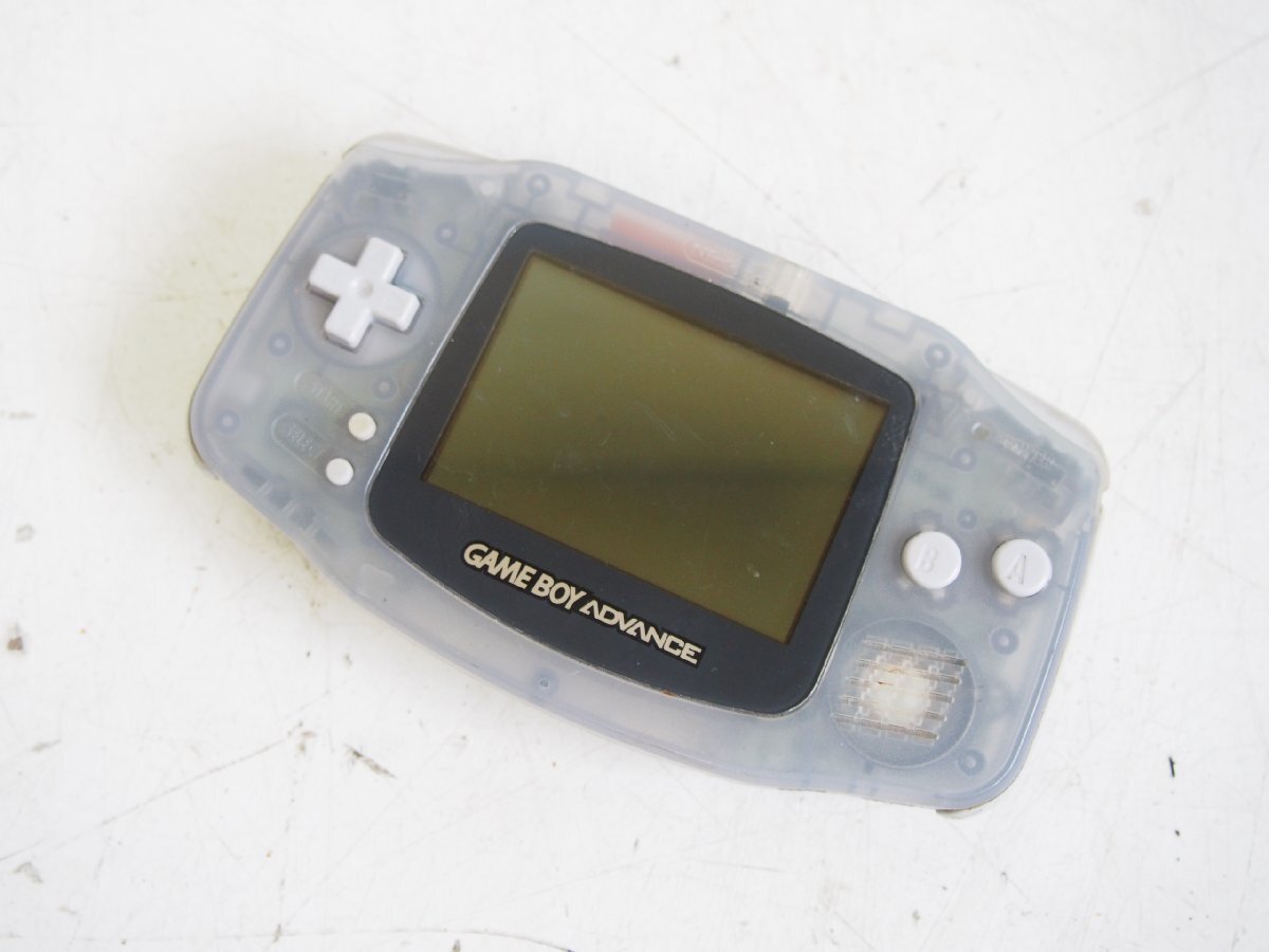 ☆【1T0731-16α1】 Nintendo ニンテンドー GAME BOY ADVANCE AGB-001 グレースケルトン ジャンク
