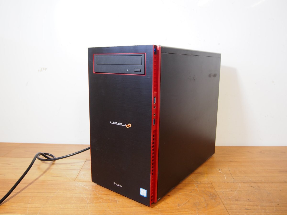 ☆【3T0806-7】 iiyama ゲーミングPC LEVEL∞ Intel Core i5-8400 @2.80GHz 8GB GeForce GTX 1050 2G HDD 1TB初期化済み 動作保証