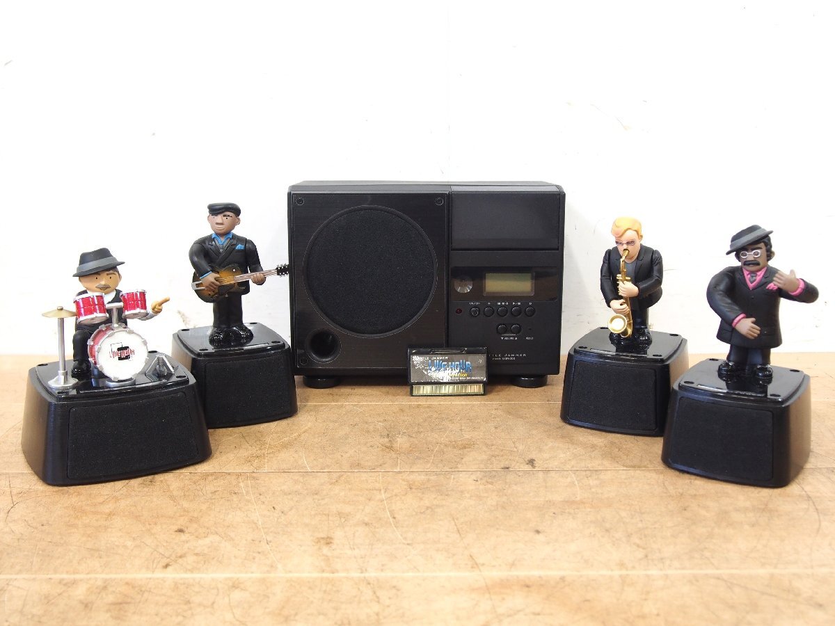 ☆【2T0717-31】BANDAI バンダイ LITTLE JAMMER meets KENWOOD ROMカートリッジ ライブアワーBASIC Selection 人形4体付 ジャンク