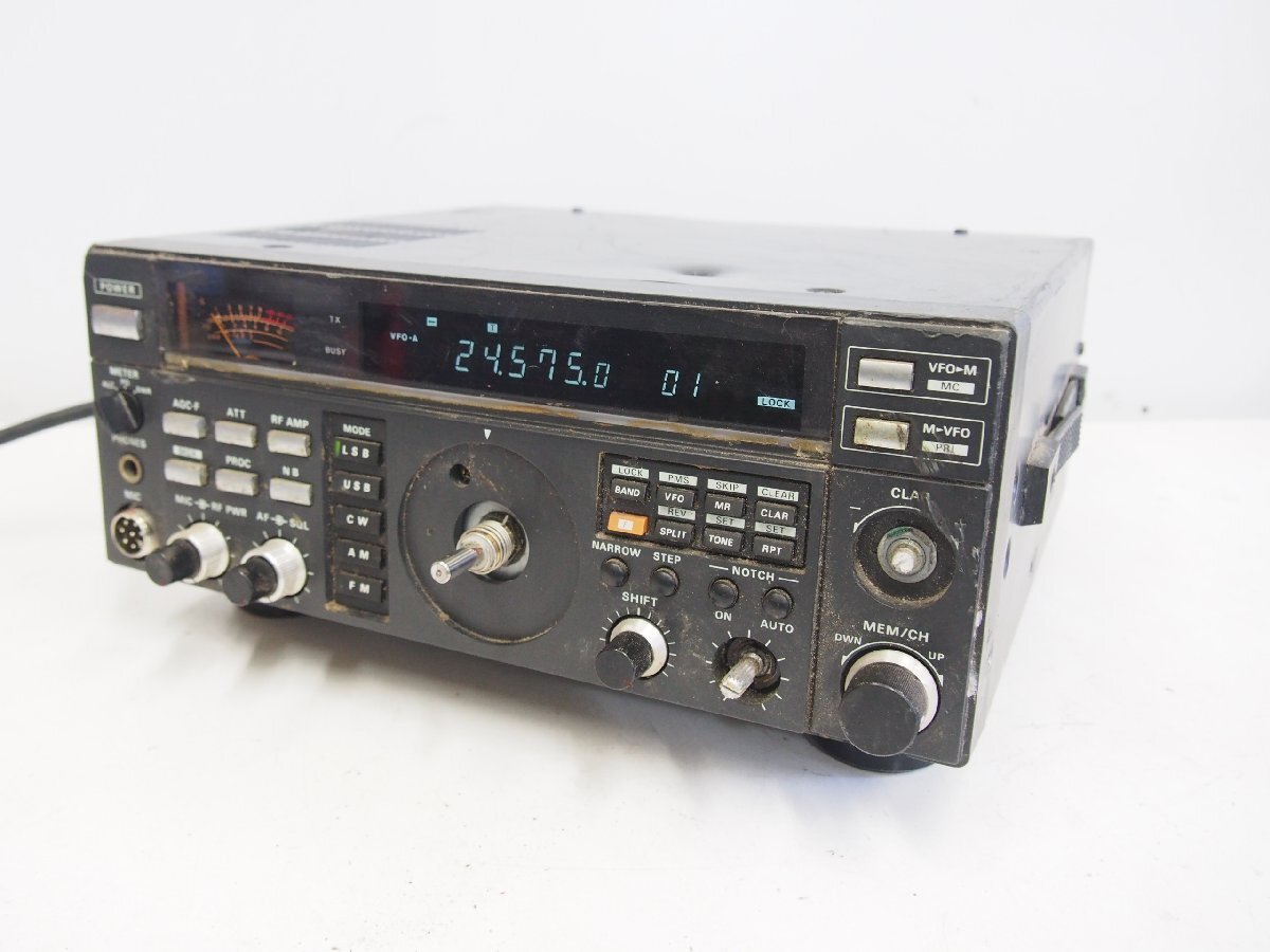 ☆【1T0724-4】 YAESU 八重洲 FT-655 100V 通電OK オールモード アマチュア 無線機 ジャンク