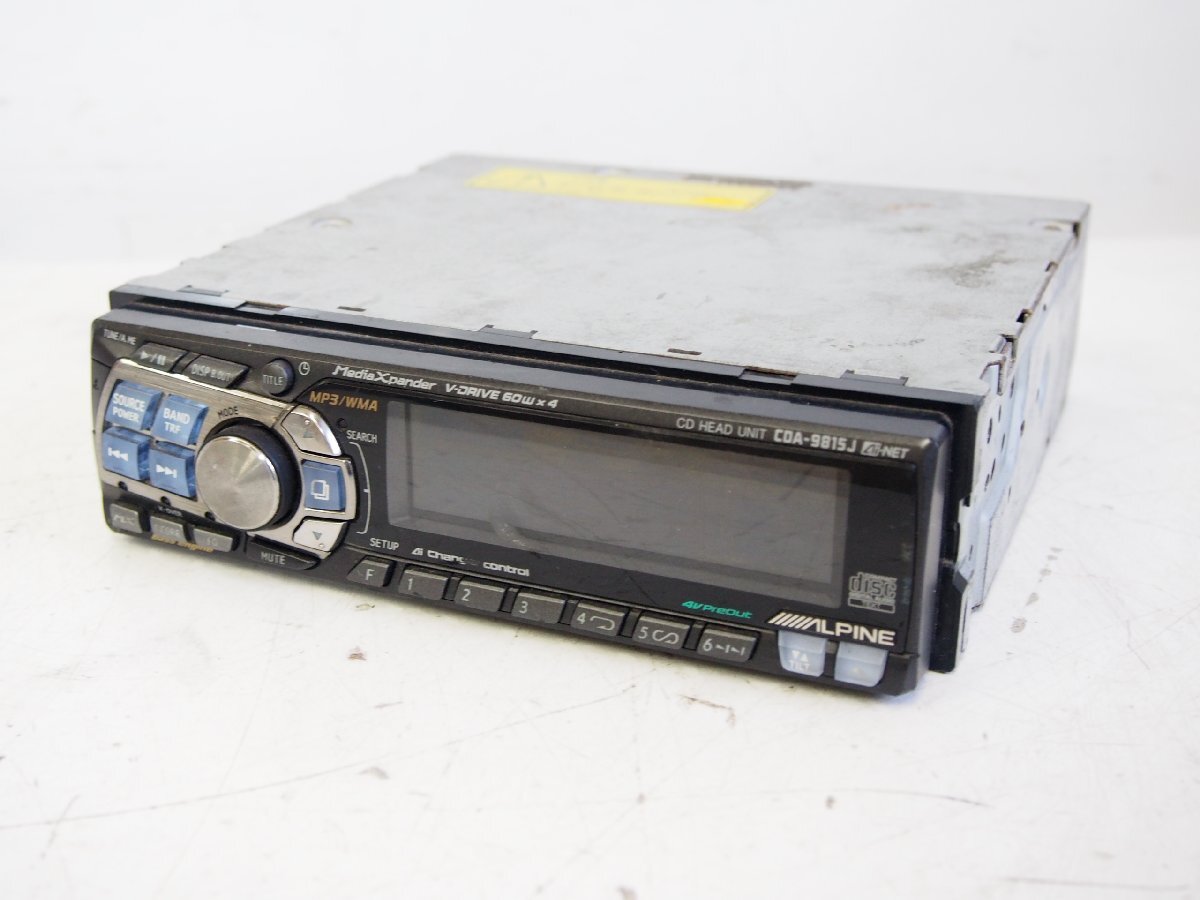 ☆【1T0806-20】 ALPINE アルパイン CDプレーヤー CDA-9815J カーオーディオ ジャンク