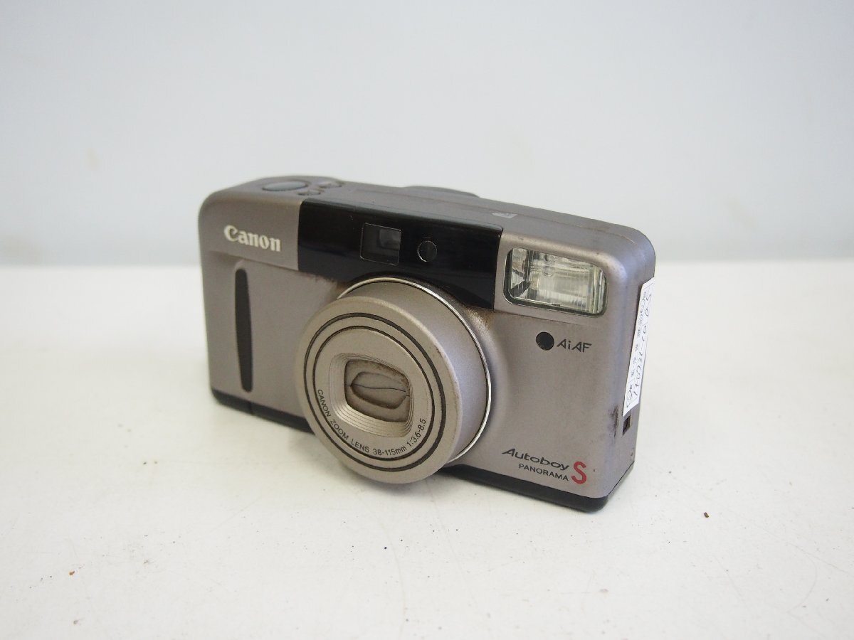 ☆【1F0731-10】 Canon キャノン フィルムカメラ AutoboyS CANON ZOOM LENS 38-115mm 1:3.6-8.5 PANORAMA ジャンク