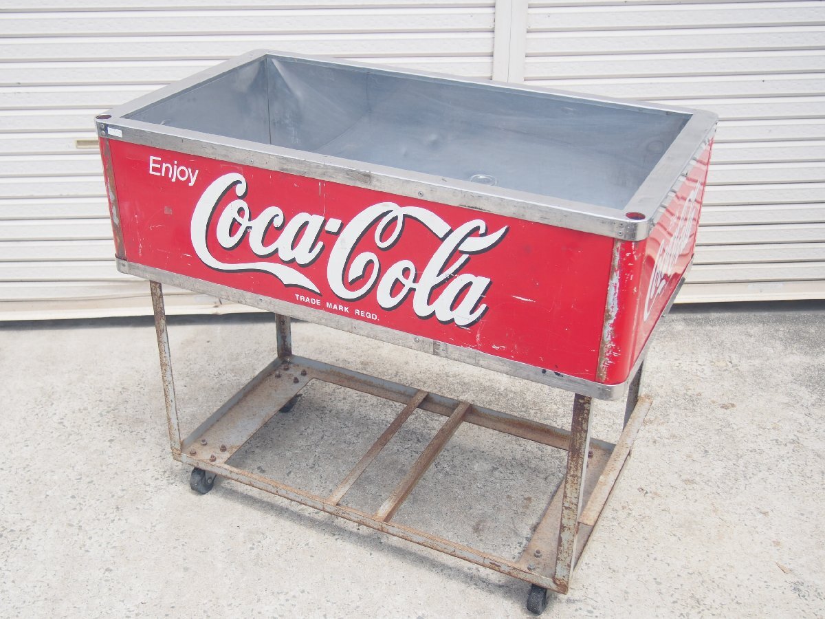 ☆【3T0731-7α1】 Coca-Cola コカコーラ アイスボックス どぶ漬け どぶづけ イベントクーラー ドリンククーラー 現状品