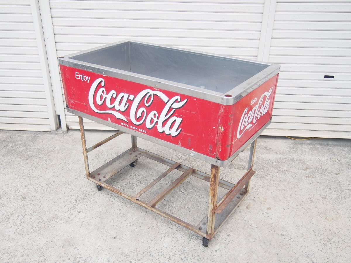 ☆【3T0731-7α6】 Coca-Cola コカコーラ アイスボックス どぶ漬け どぶづけ イベントクーラー ドリンククーラー 現状品