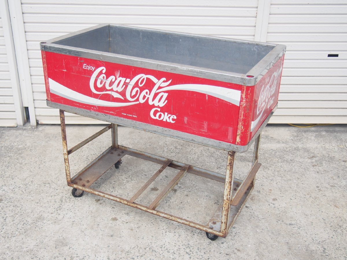 ☆【3T0731-7α7】 Coca-Cola コカコーラ アイスボックス どぶ漬け どぶづけ イベントクーラー ドリンククーラー 現状品