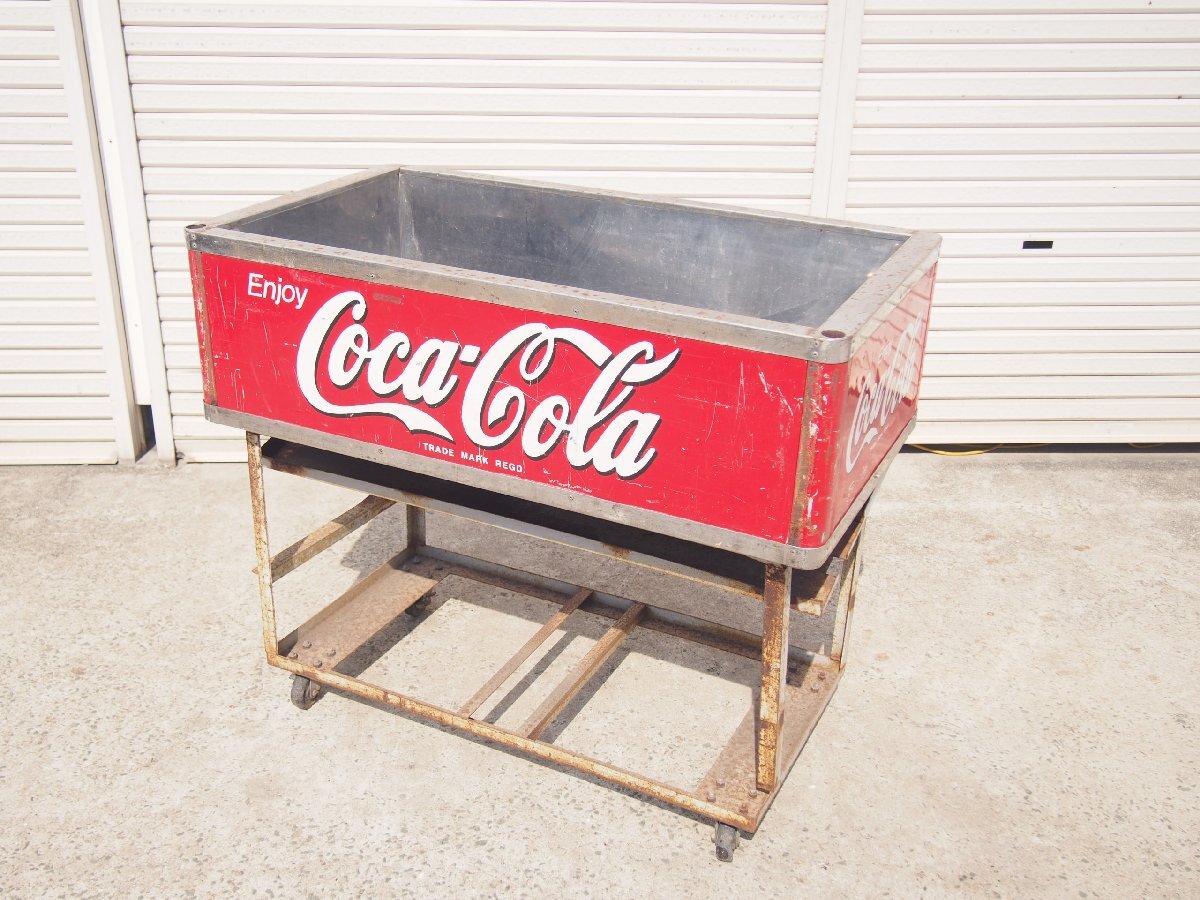☆【3T0731-7α4】 Coca-Cola コカコーラ アイスボックス どぶ漬け どぶづけ イベントクーラー ドリンククーラー 現状品