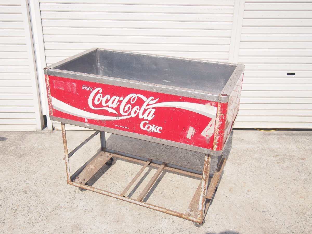 ☆【3T0731-7α3】 Coca-Cola コカコーラ アイスボックス どぶ漬け どぶづけ イベントクーラー ドリンククーラー 現状品