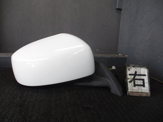 【検査済】 H25年 EKワゴン DBA-B11W 右ドアミラー 7632B846WB 白 W37 [ZNo:08001031]
