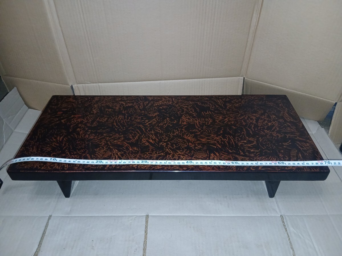 花台 津軽塗？ 盆栽台 木製 飾り台 飾台 漆器 インテリア 茶道 華道 生け花 塗装ハゲ ヒビあり ジャンクがらくた品