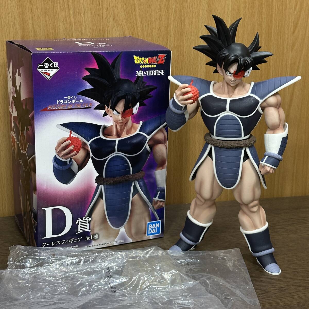 28) ☆1円～ 一番くじ D賞 ターレスフィギュア ドラゴンボール HISTORY OF THE FILM 不具合有り