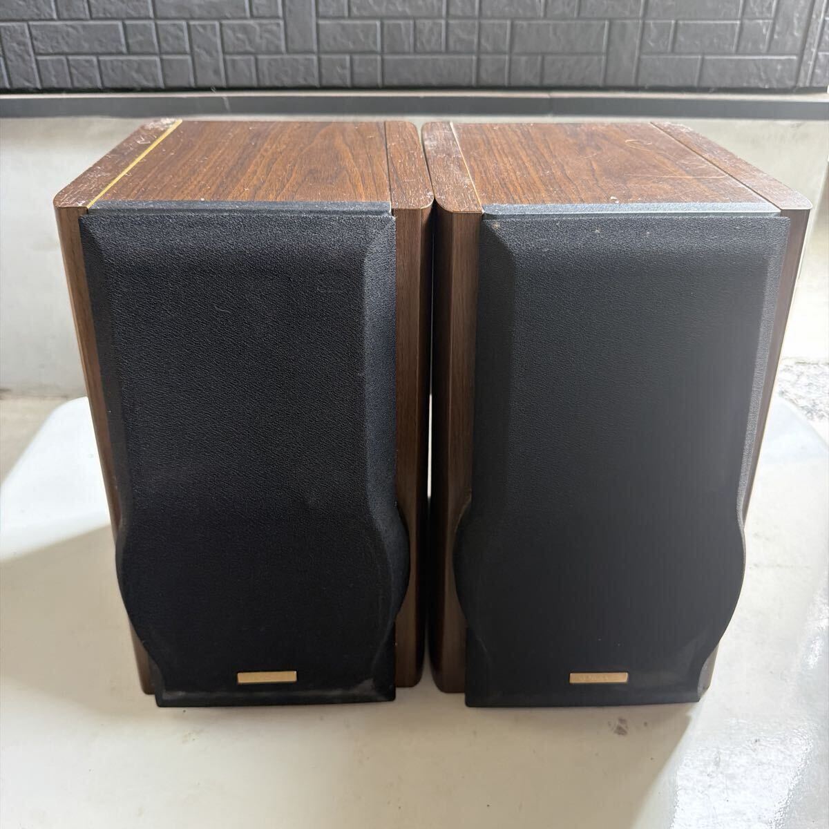 2ウェイスピーカー KENWOOD ケンウッド LSF-555 バスレフ方式 ブックシェルフ型 スピーカー 2WAY オーディオ セット 現状品