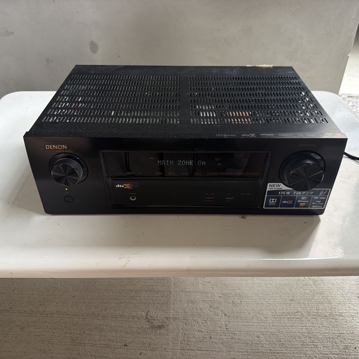 DENON デノン AVサラウンドレシーバー AVR-X1200W 7.2ch AVアンプ 通電確認