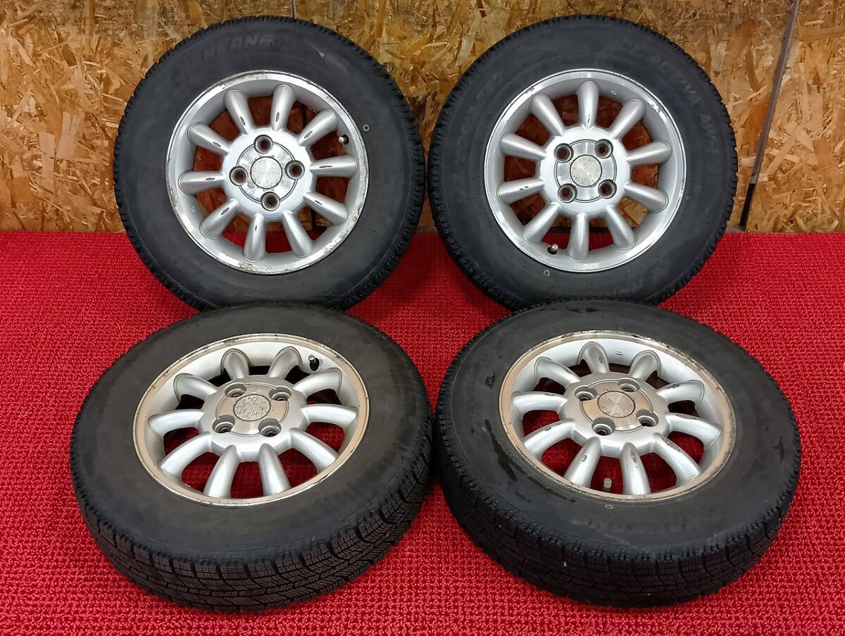 スズキ SUZUKI 純正AW 13×4J OFF45 PCD100 4H ナンカン NANKANG ICE ACTIVA AW-1 145/80R13 売切!!