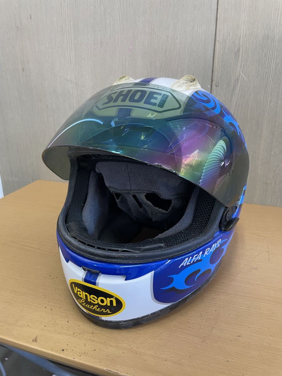 ● SHOEI ショウエイ　Vanson Leathers フルフェイス ヘルメット　Lサイズ