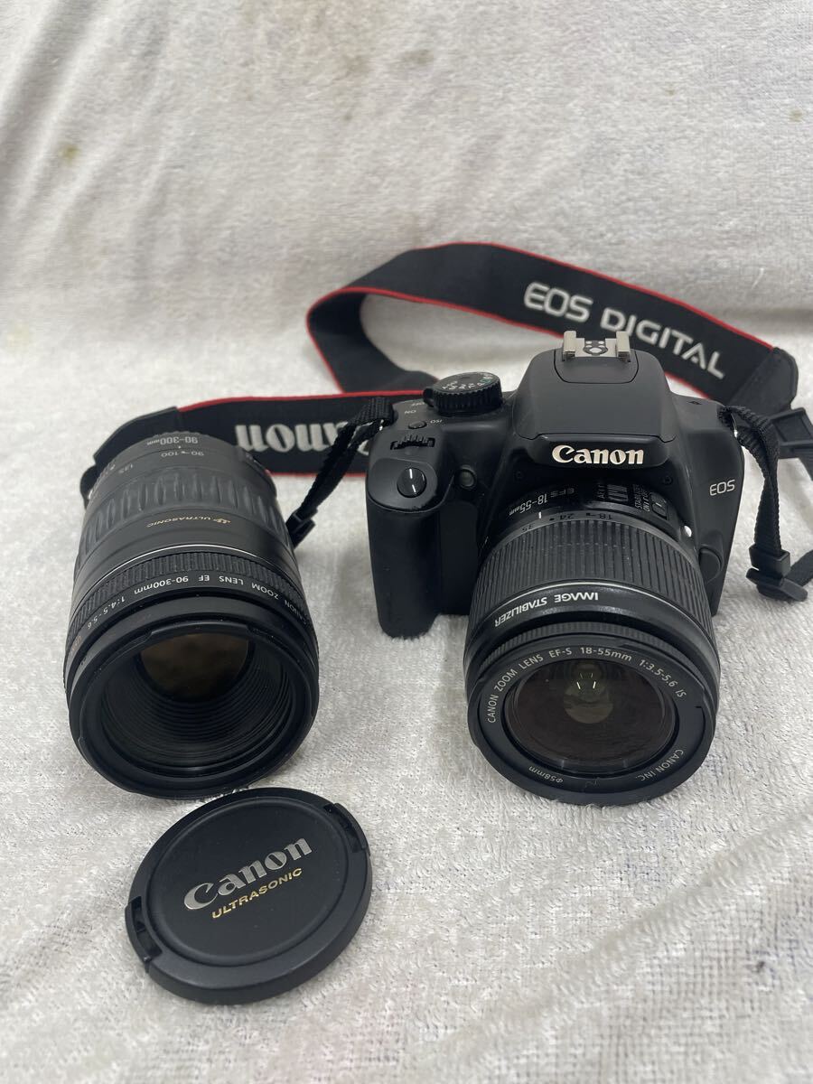 ！ Canon キャノン EOS Kiss F デジタル一眼レフカメラ　ダブルズームレンズキット