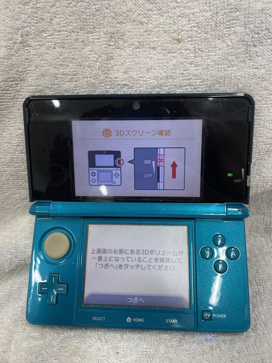 ☆ Nintendo ニンテンドー3DS CTR-001 アクアブルー 初期化済み