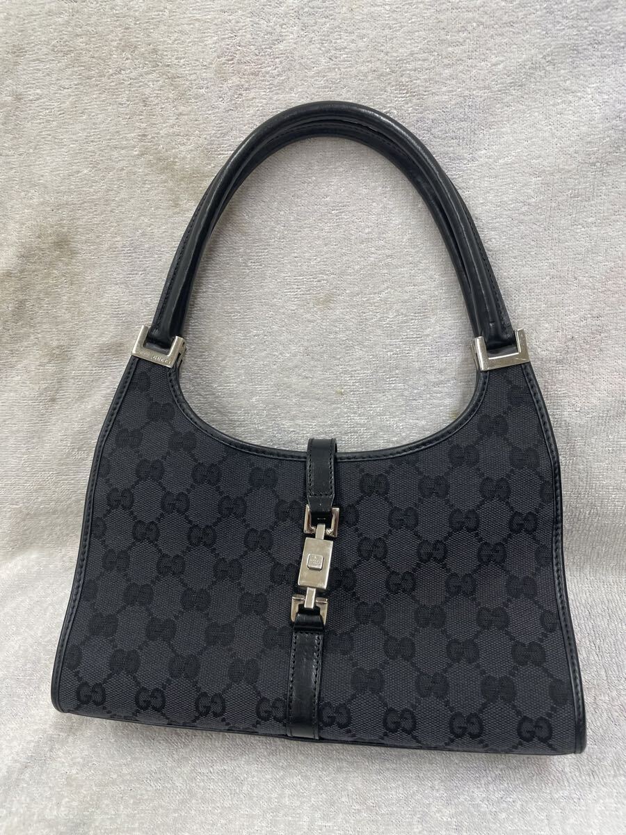 #GUCCI グッチ ジャッキーライン　001013 GGキャンバス ハンドバッグ ワンショルダーバッグ