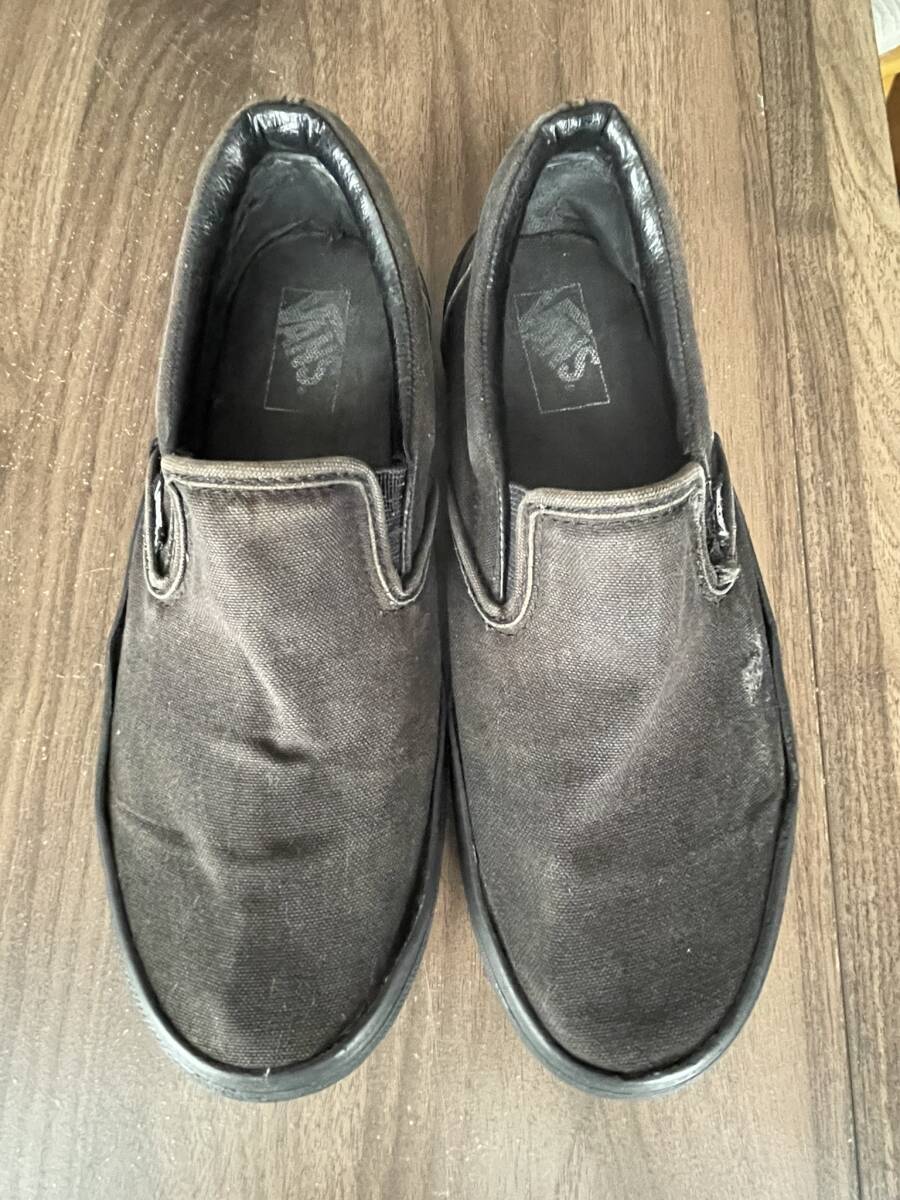 VANS　SLIP ON　黒　US7