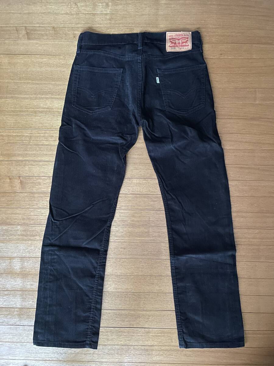 リーバイス　513　コーデュロイパンツ　ブラック　30インチ
