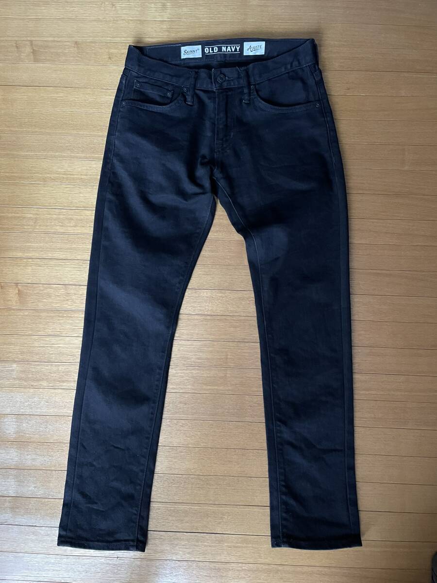OLD NAVY　ブラック　スキニージーンズ　実寸30インチ