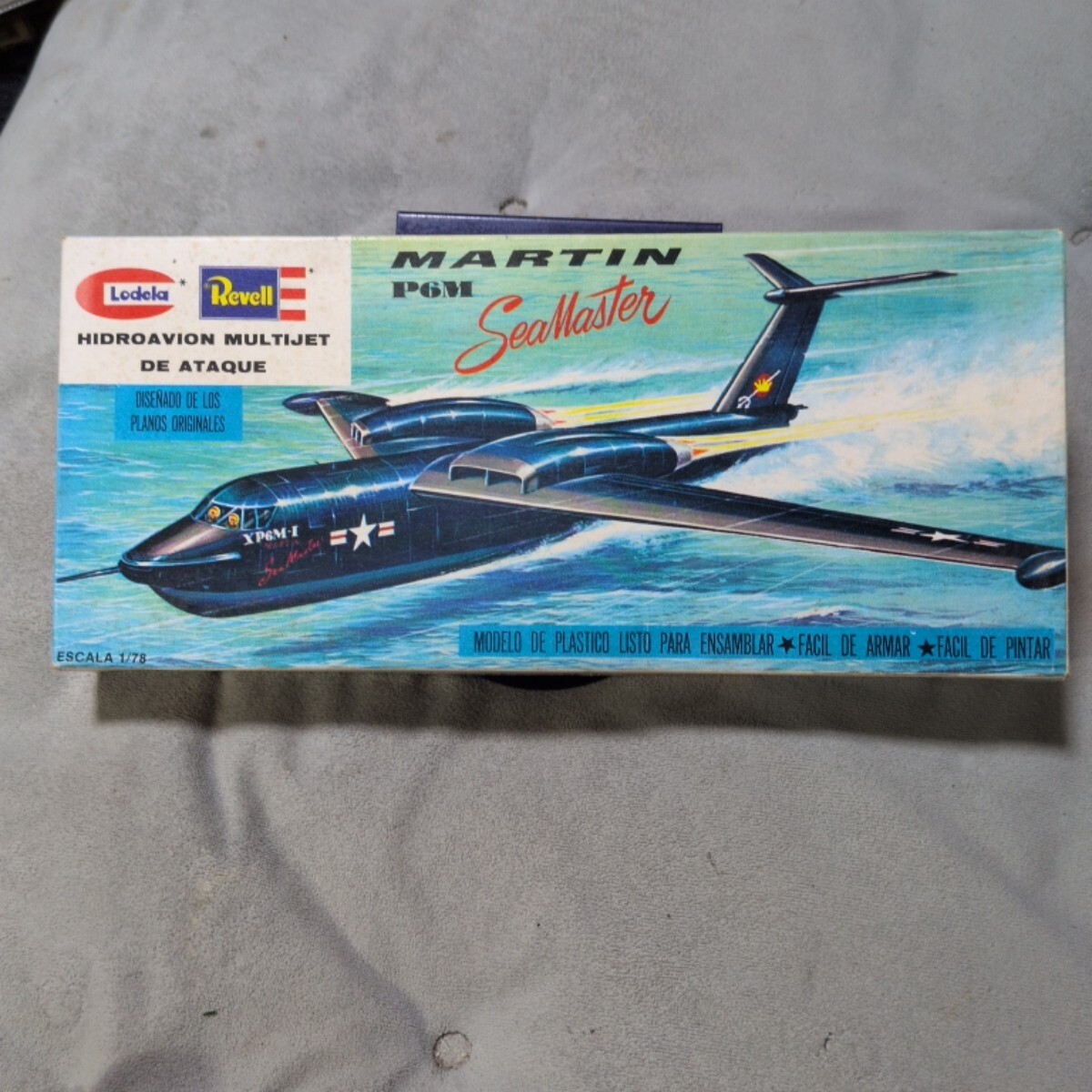 Lodela Revell、 1/78、 Martin P6M SeaMaster、【パーツ未開封、経年劣化】 プラモデル