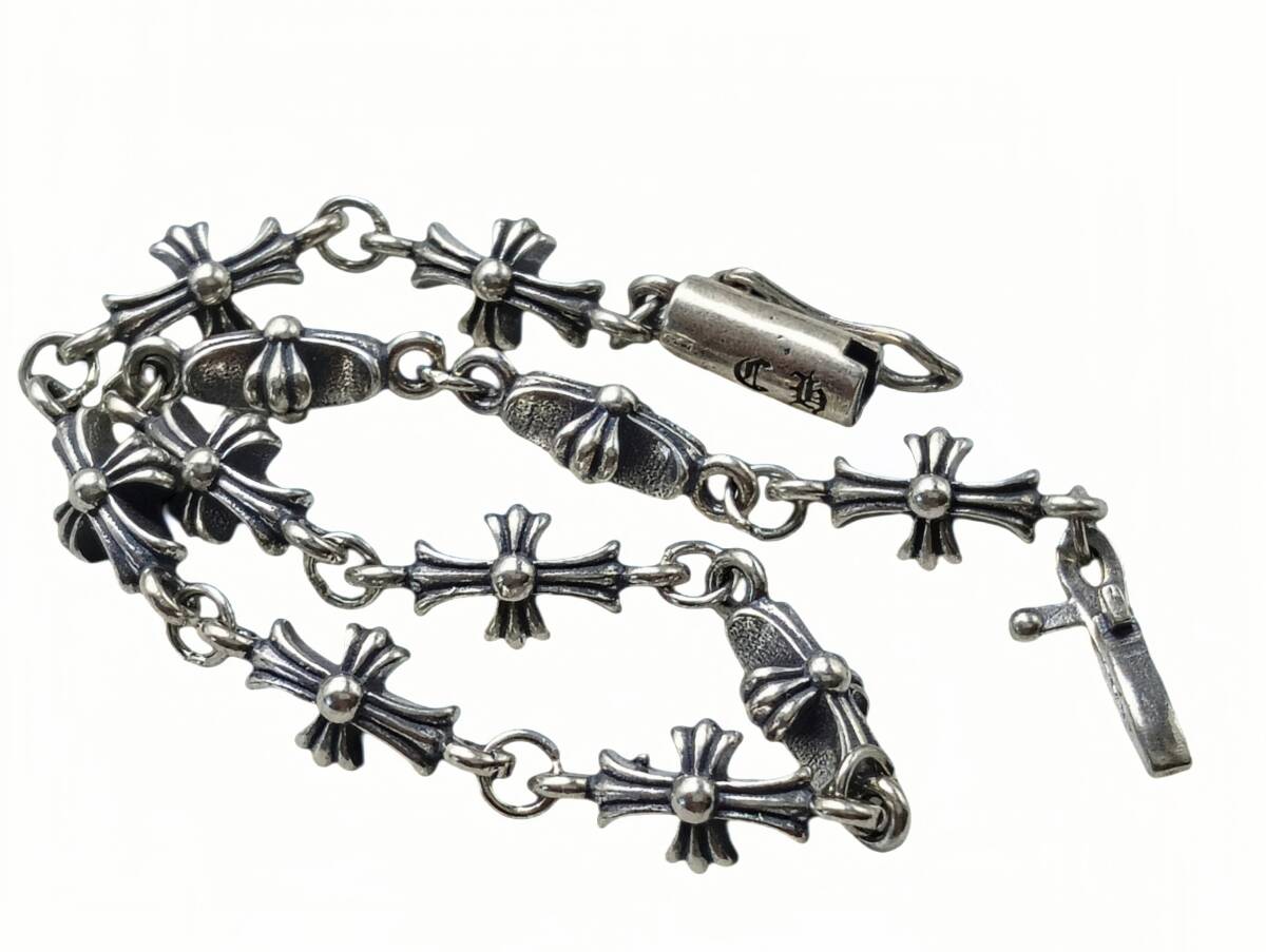 極美品　　中古 　Chrome Heartsクロムハーツ タイニーE CHプラスブレスレット11リンク（18cm）　