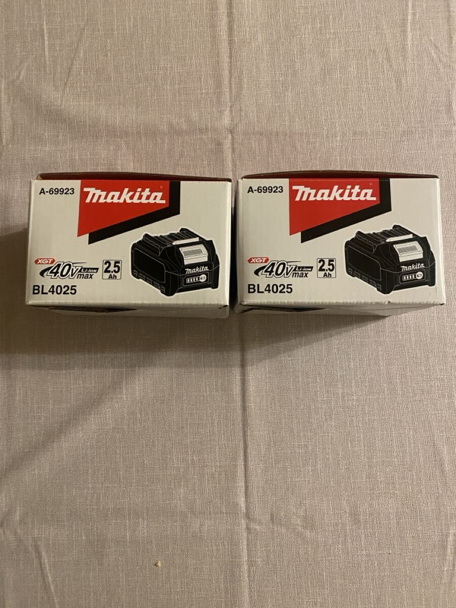 マキタ makita 40Vmax BL40252.5Ah2個セット バッテリー リチウムイオンバッテリー