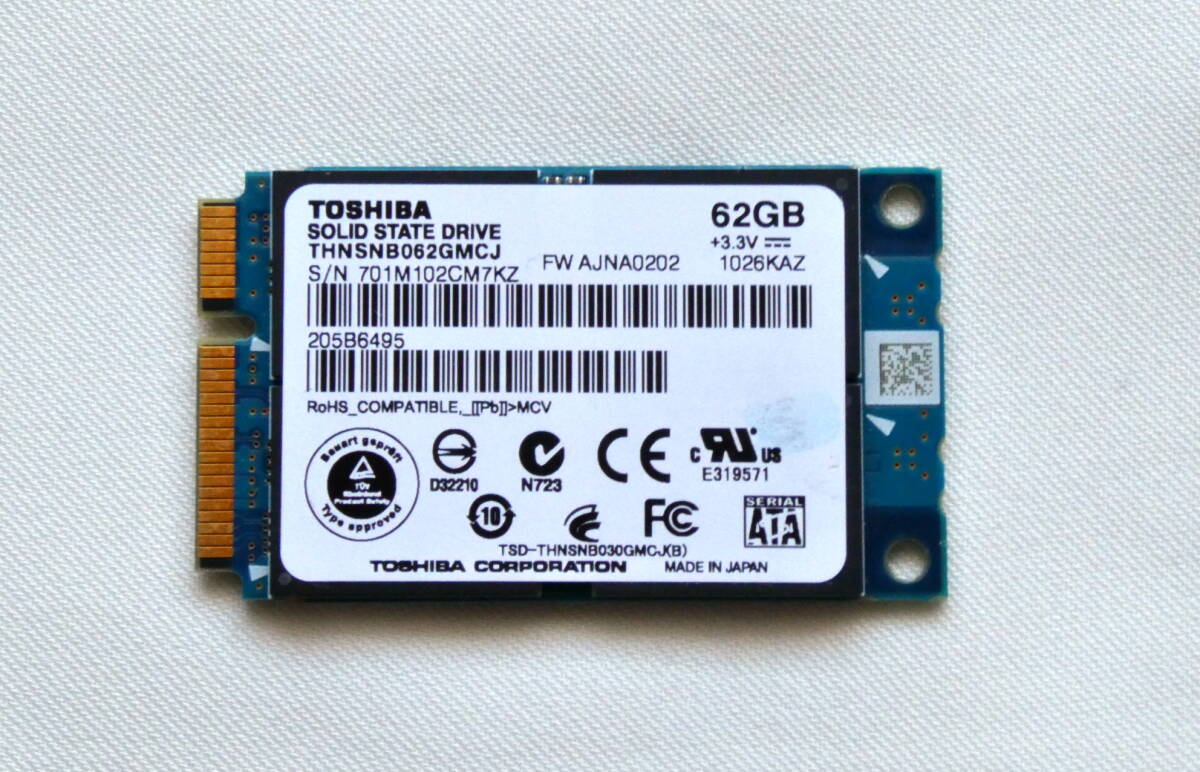 62GB SSD【TOSHIBA】
