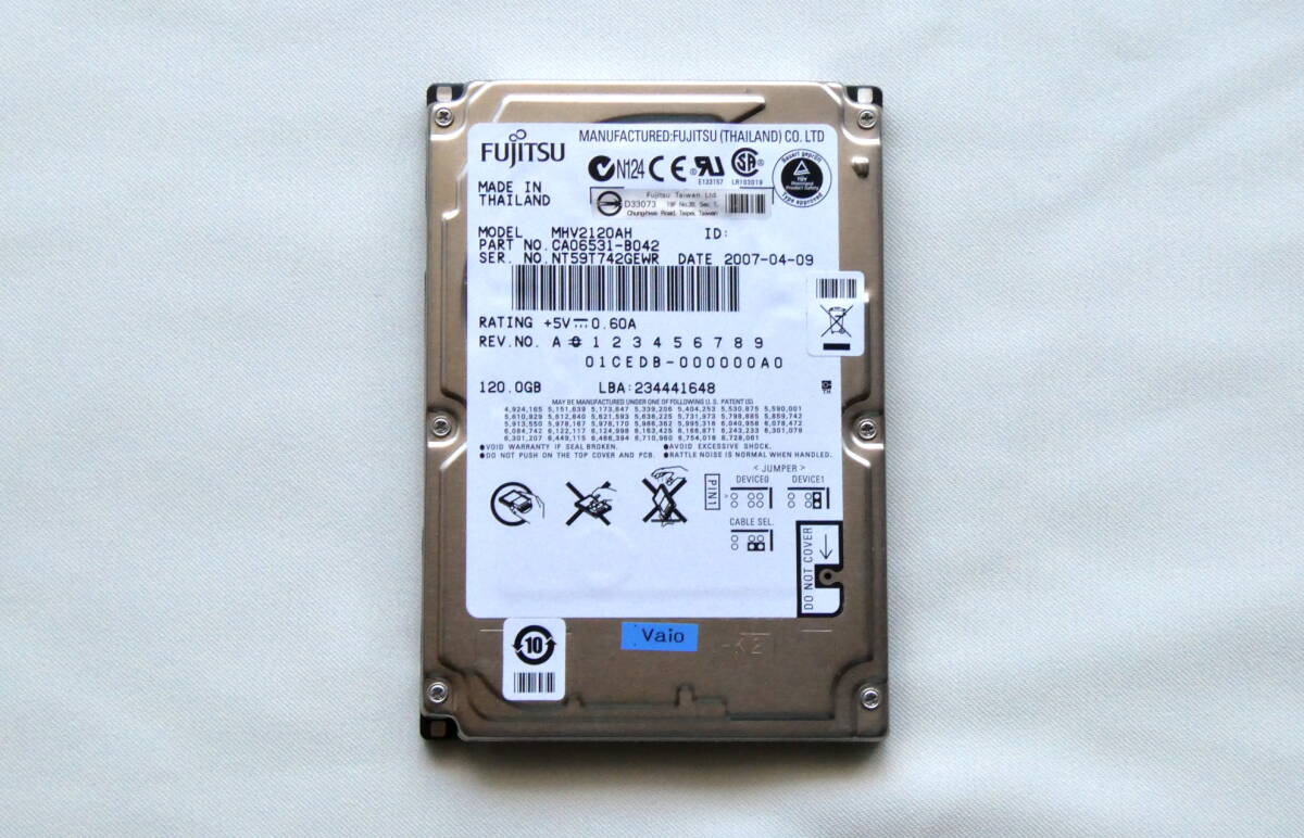 120GB HDD（IDE）【FUJITSU】