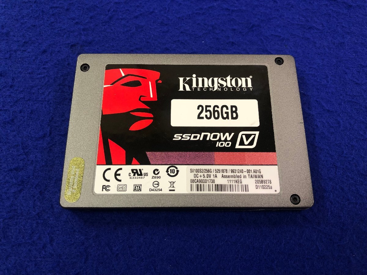 ユ■L5467　△kingston△ SSD△SV100S2/256G　 256GB　（使用時間5時間）