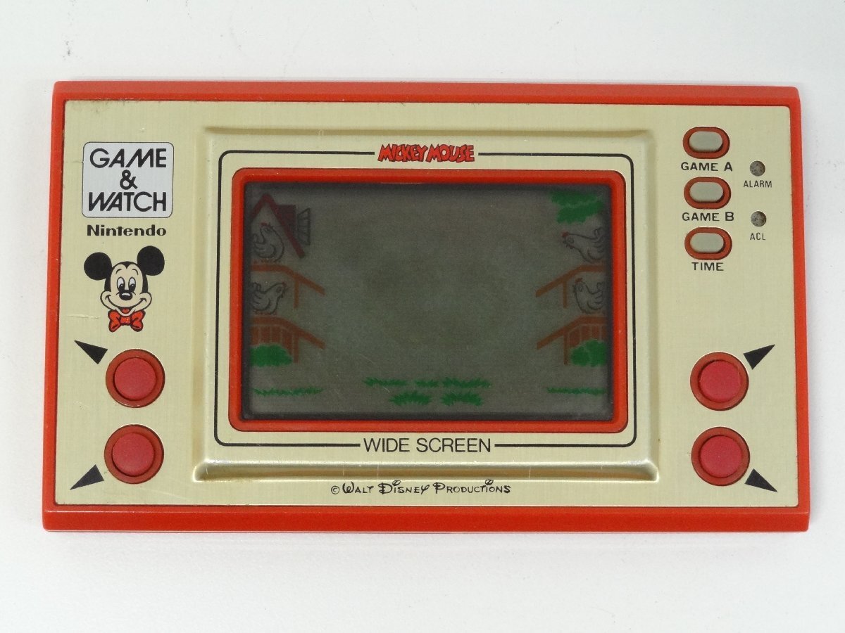 ユ■/Zこ0730　Nintendo ニンテンドー GAME&WATCH ゲームウォッチ WIDE SCREEN / MICKEY MOUSE MC-25 / 簡易動作OK ジャンク 保証無