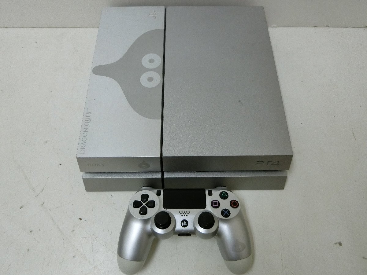 8■/Zク6148　SONY PS4 本体 CUH-1100A ドラゴンクエスト メタルスライムエディション コントローラー付 現状品 保証無