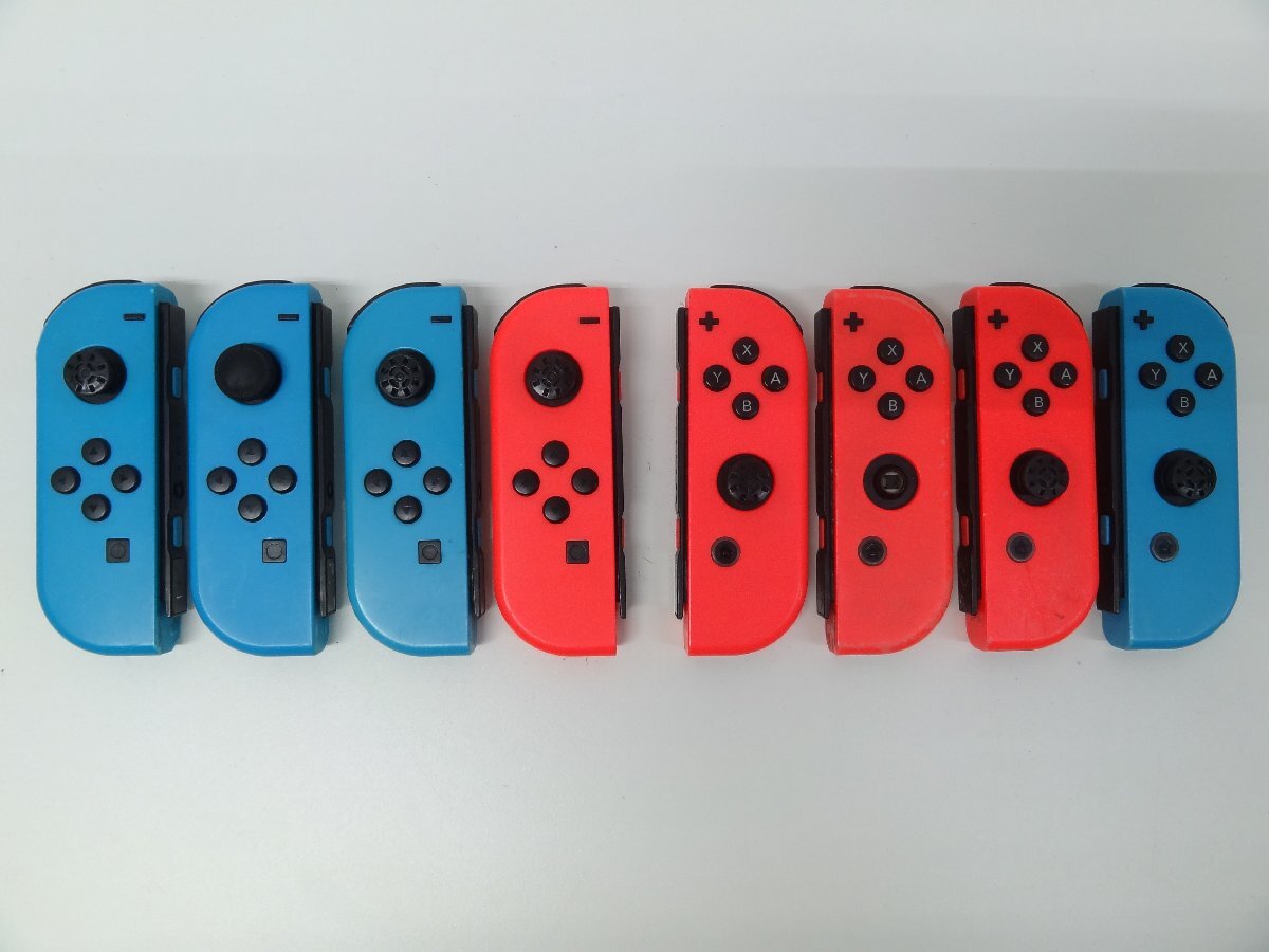 ユ■/Zこ0737　Nintendo Switch Joy-Con スイッチ ジョイコン ジャンク 8個 まとめ 保証無