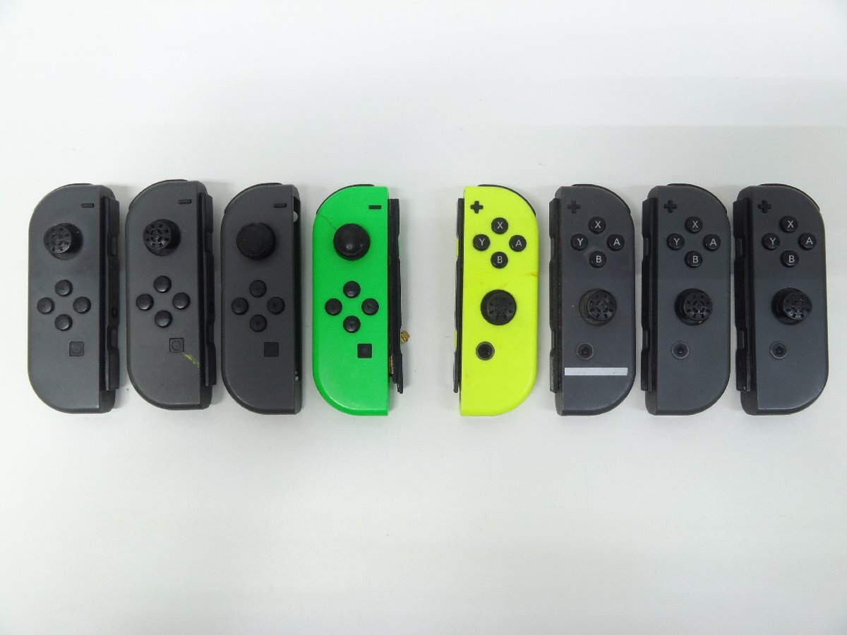 ユ■/Zこ0738　Nintendo Switch Joy-Con スイッチ ジョイコン ジャンク 8個 まとめ 保証無
