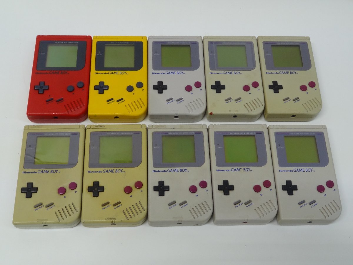 8■/Zこ0743　任天堂 Nintendo GB 初代 ゲームボーイ、ブロス 本体 10台セット 動作未確認 ジャンク DMG-01 /保証無